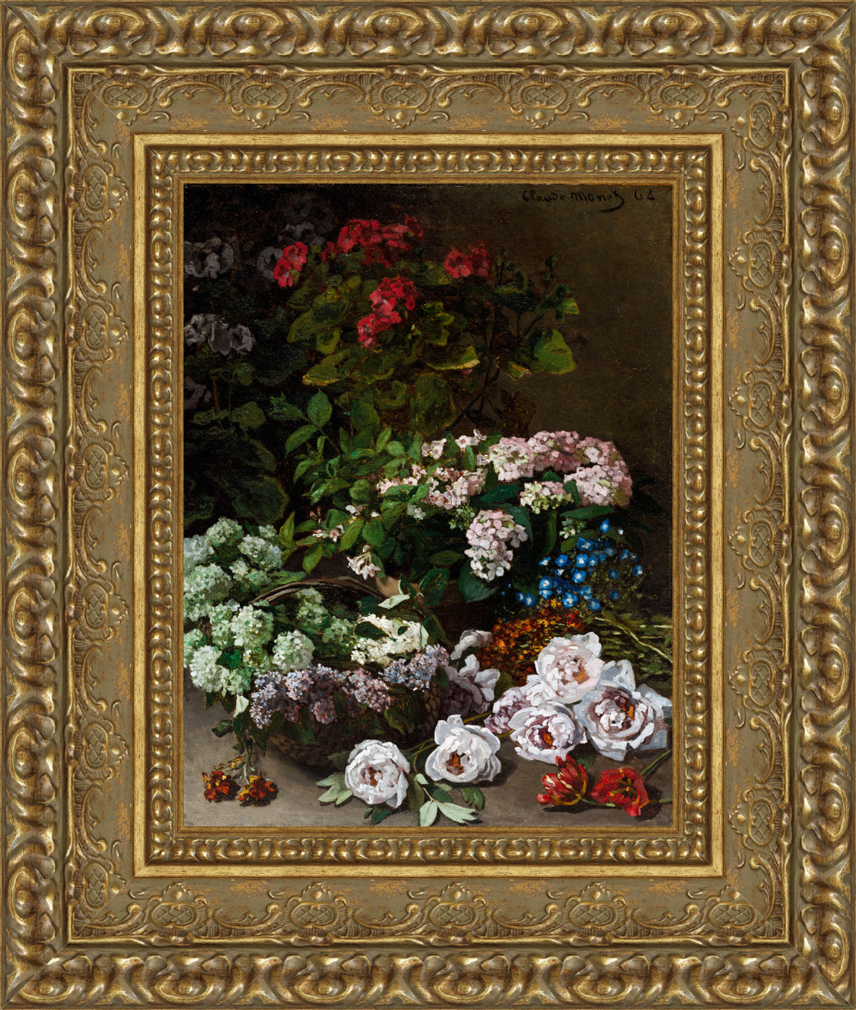 Spring Flowers – Claude Monet, 1864 - Canvas Classics