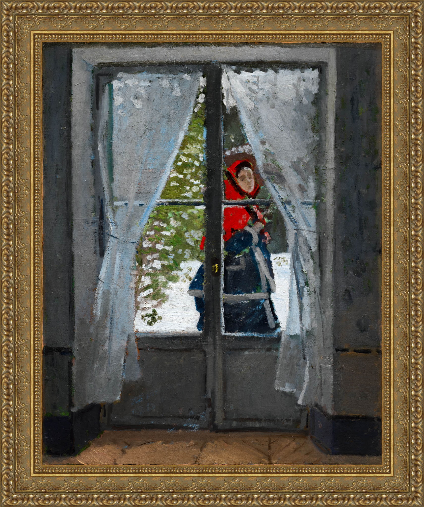 The Red Kerchief – Claude Monet, 1873 - Canvas Classics
