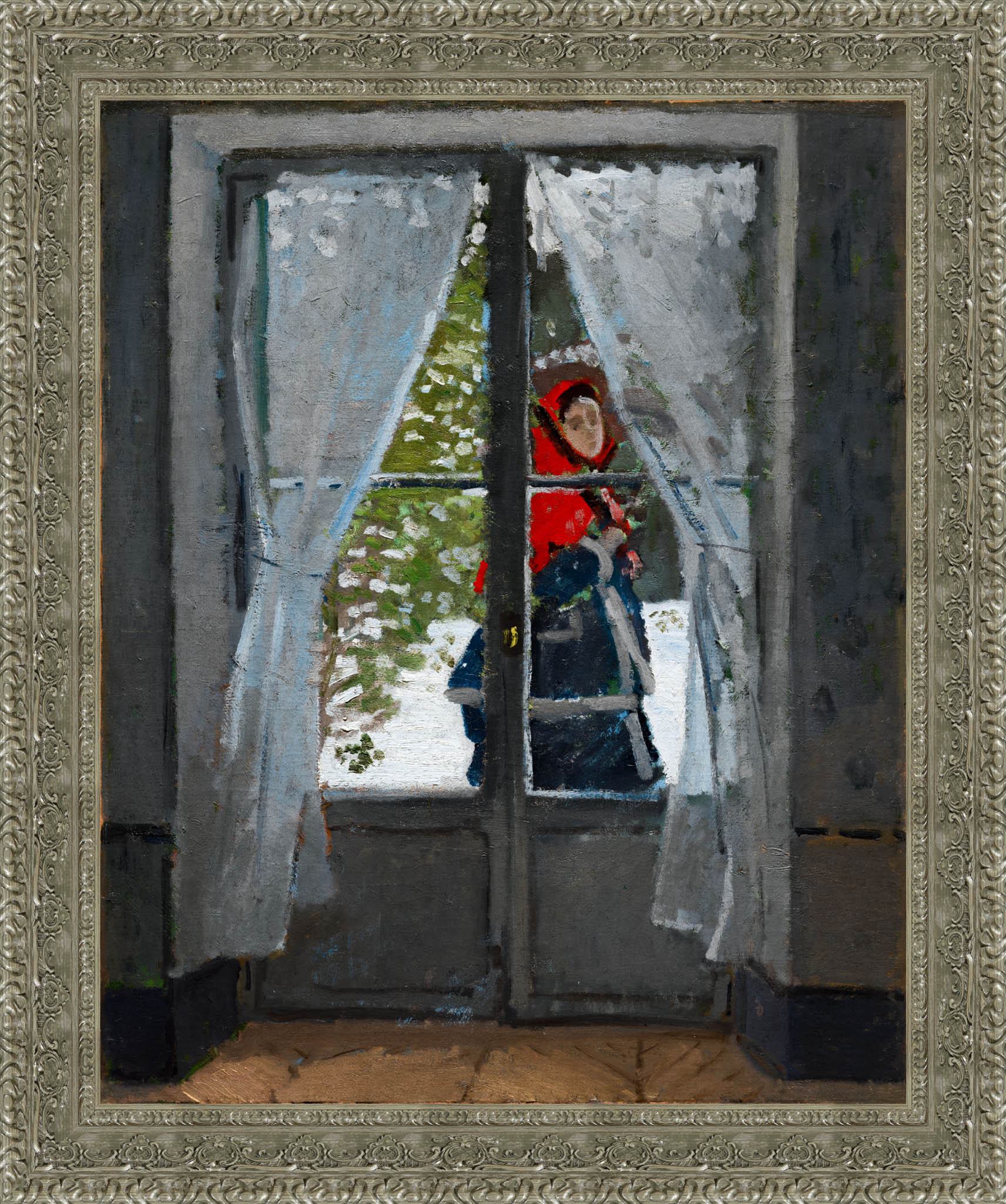 The Red Kerchief – Claude Monet, 1873 - Canvas Classics