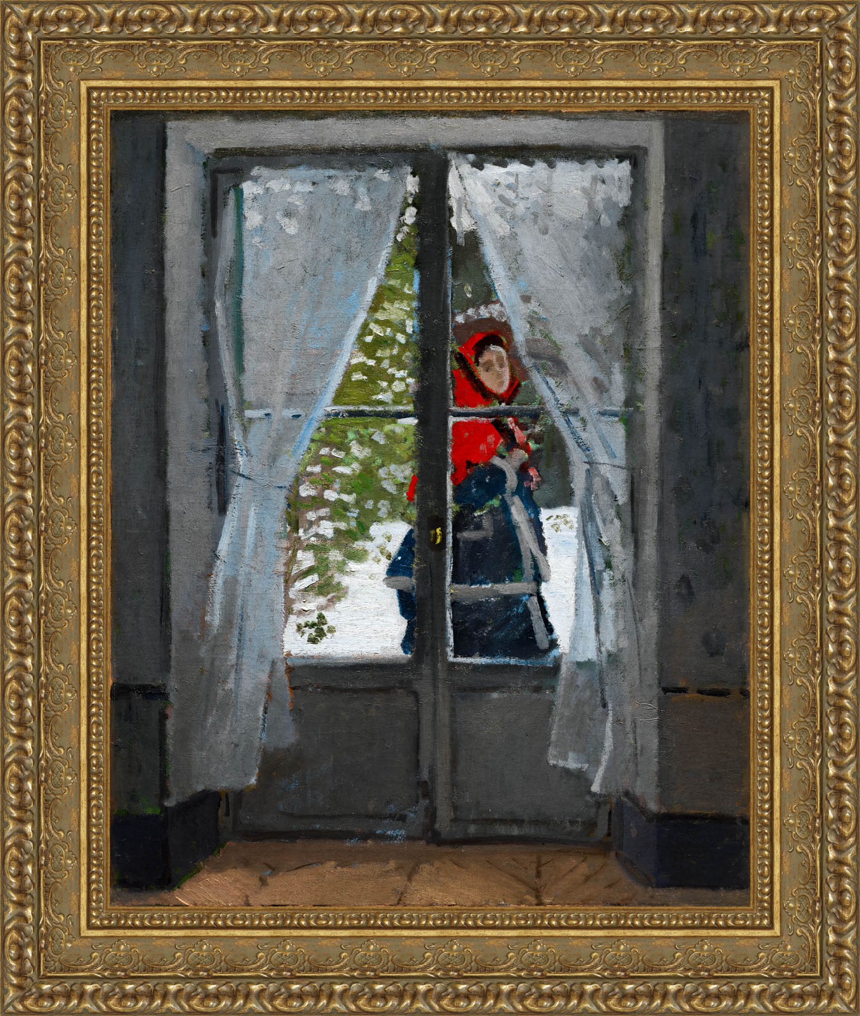 The Red Kerchief – Claude Monet, 1873 - Canvas Classics