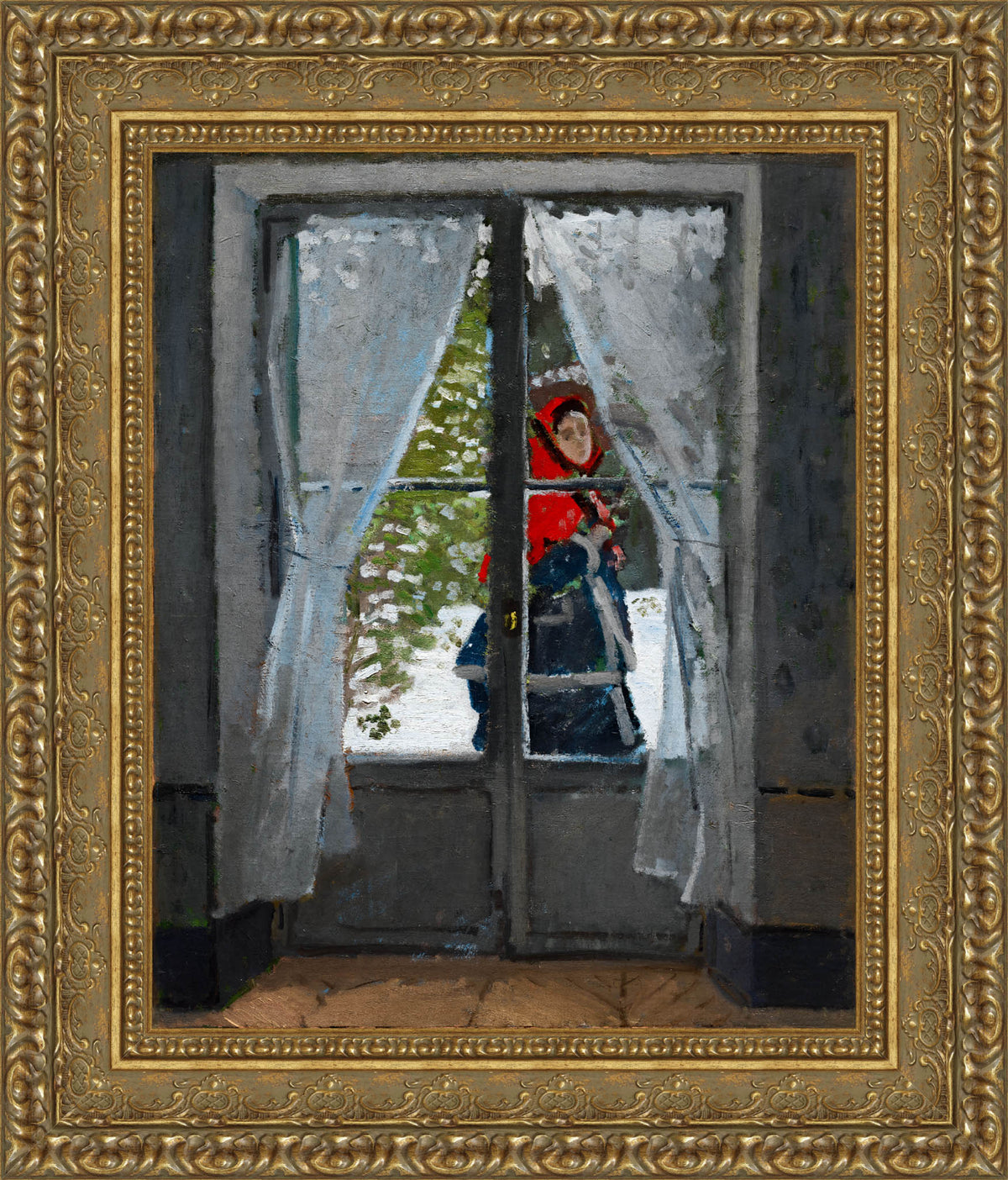 The Red Kerchief – Claude Monet, 1873