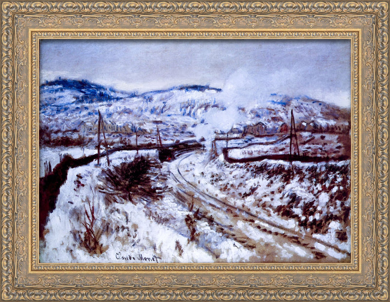 Train in the Snow at Argenteuil – Claude Monet, 1875