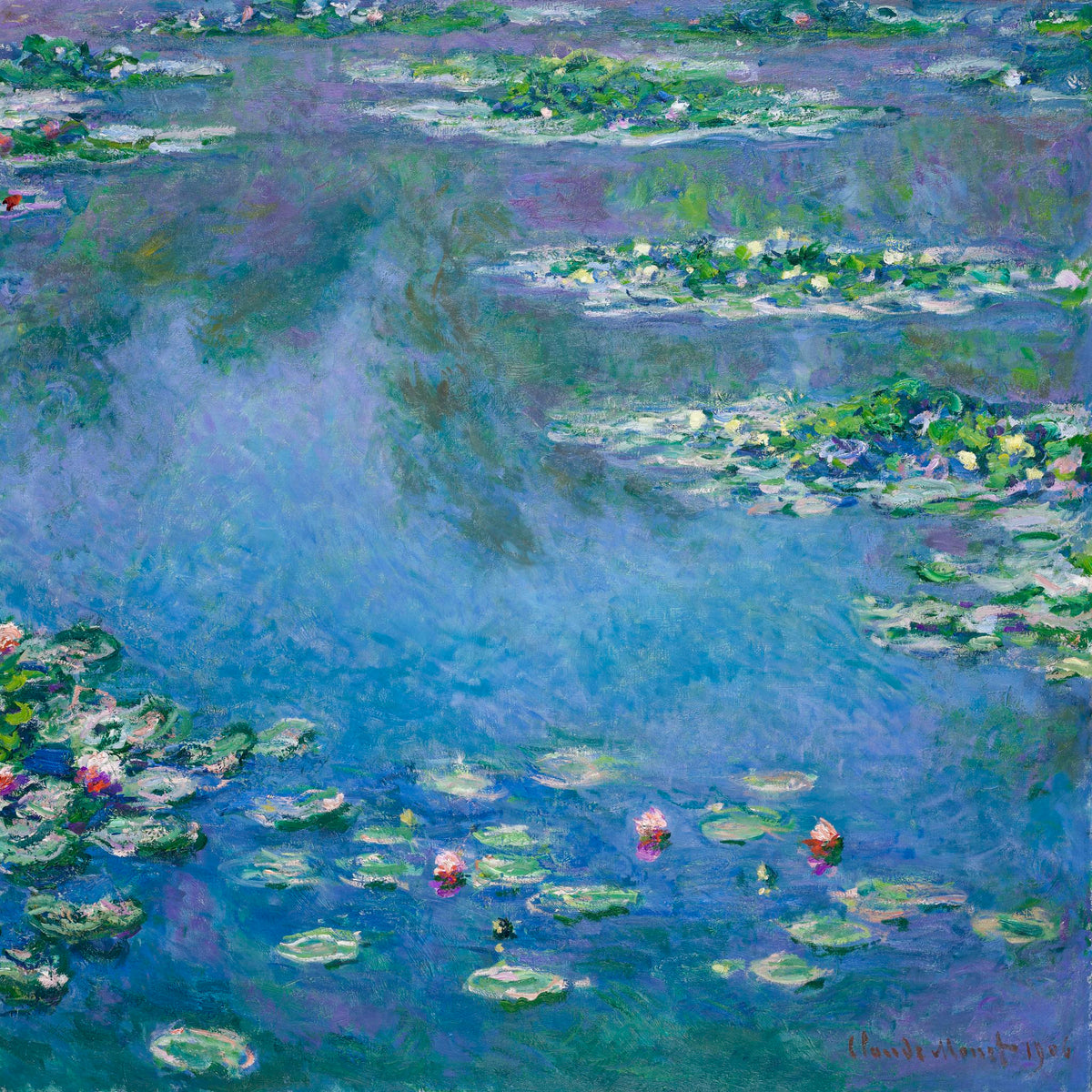 Water Lilies – Claude Monet, 1919, framed