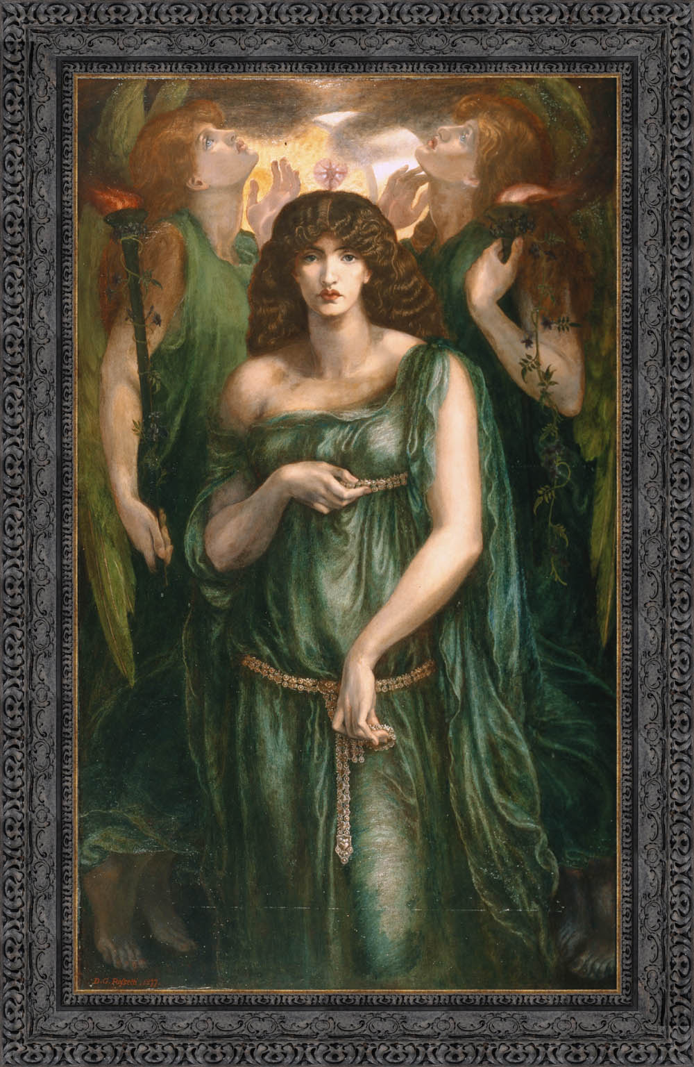 Astarte Syriaca by Dante Gabriel Rossetti — Framed Giclee Canvas Print | Canvas Classics