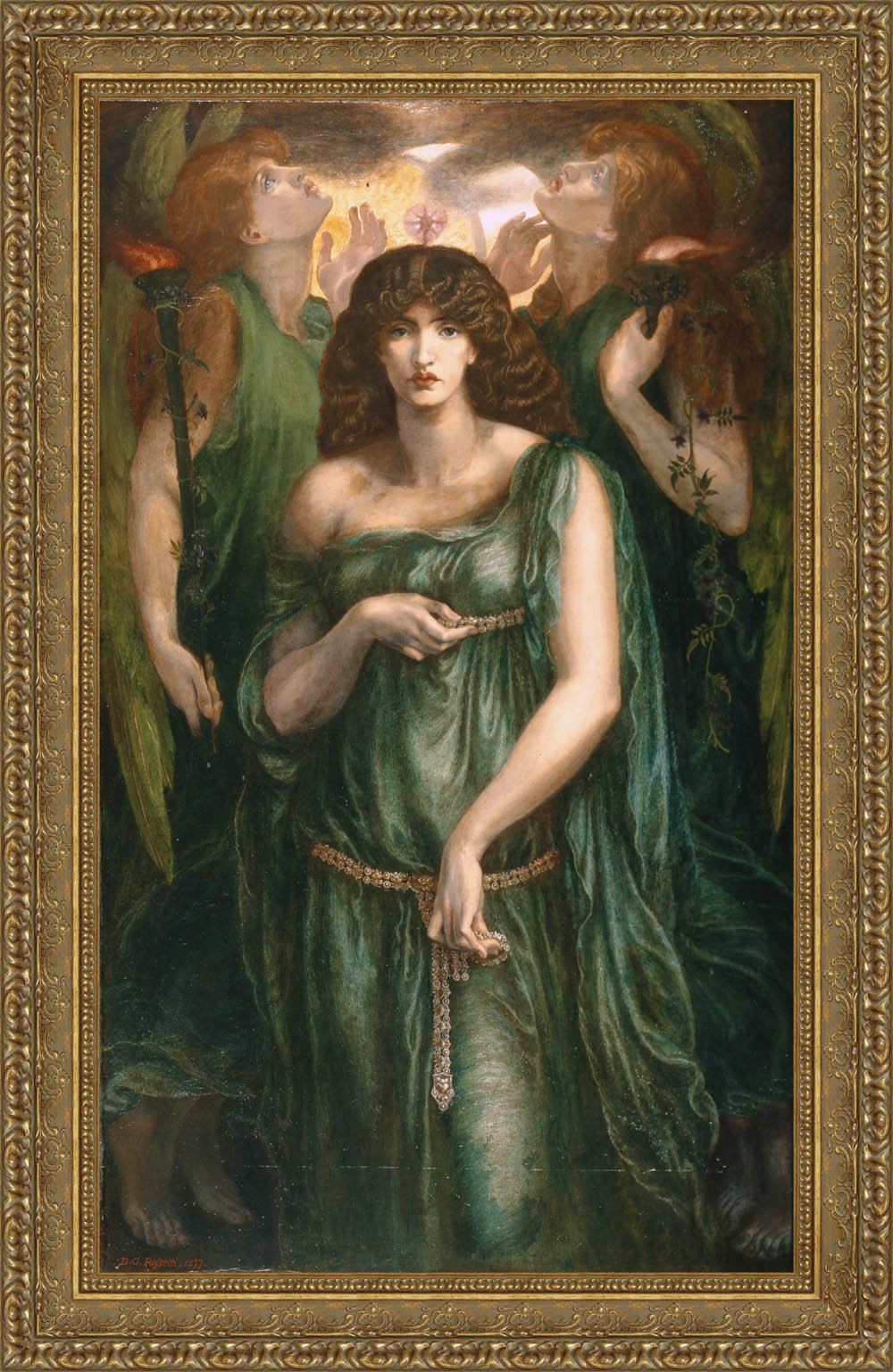 Astarte Syriaca by Dante Gabriel Rossetti — Framed Giclee Canvas Print | Canvas Classics