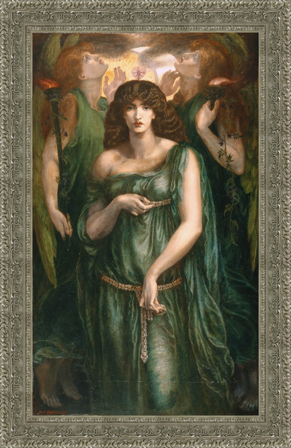 Astarte Syriaca by Dante Gabriel Rossetti — Framed Giclee Canvas Print | Canvas Classics