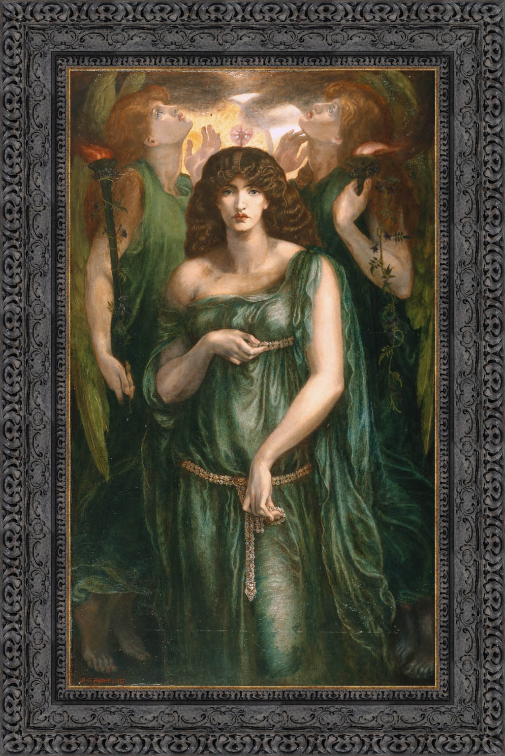 Astarte Syriaca by Dante Gabriel Rossetti — Framed Giclee Canvas Print | Canvas Classics