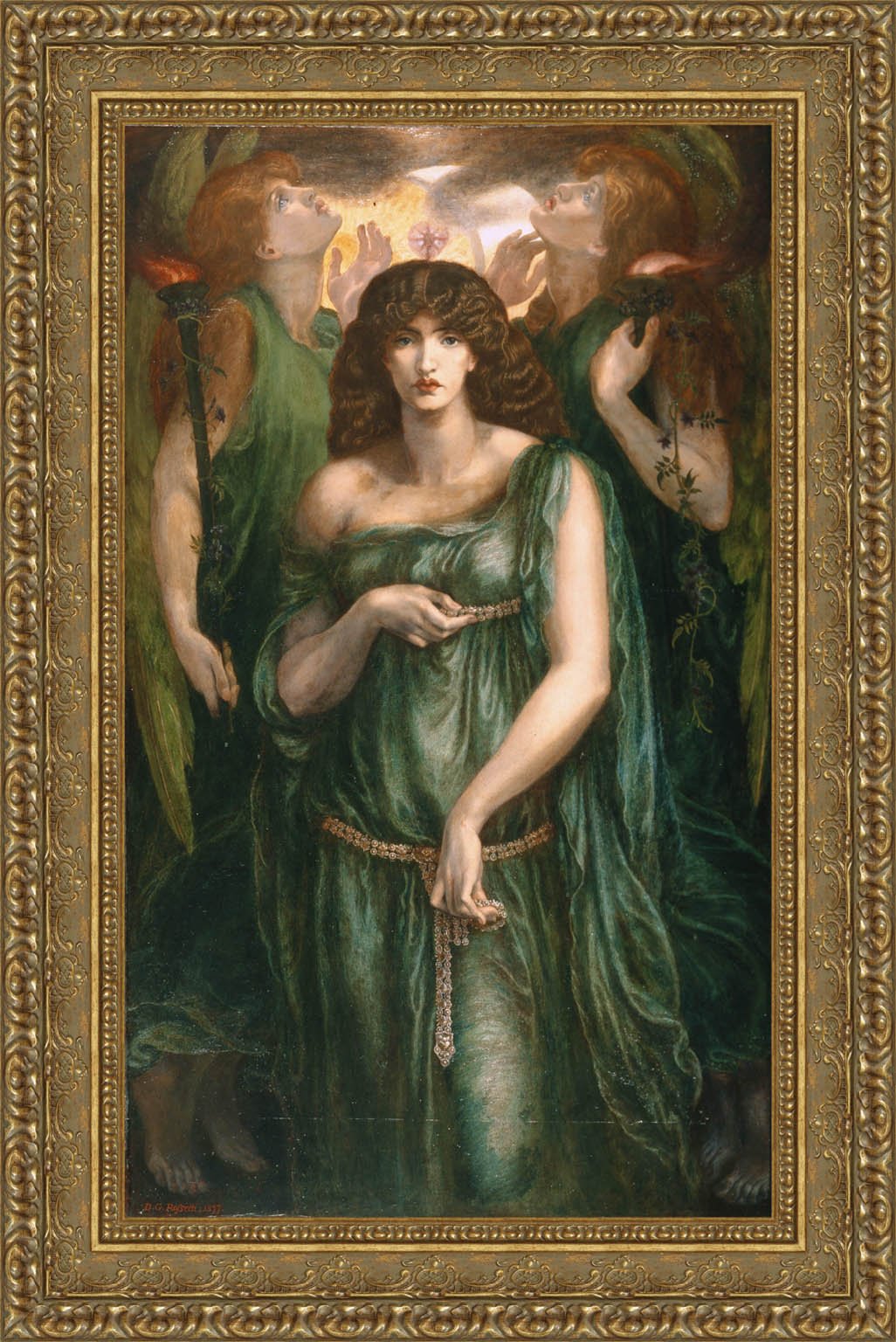 Astarte Syriaca by Dante Gabriel Rossetti — Framed Giclee Canvas Print | Canvas Classics