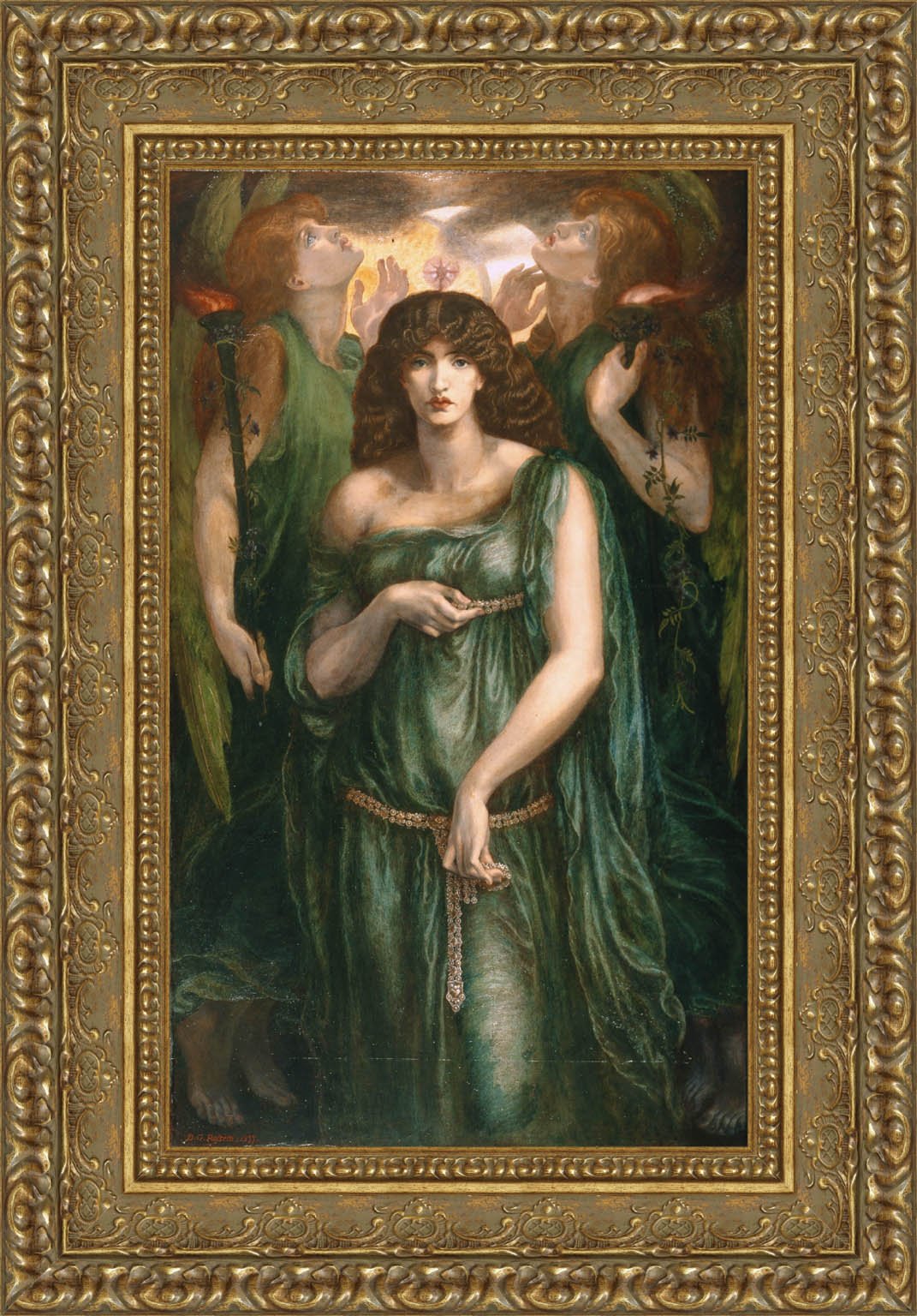 Astarte Syriaca by Dante Gabriel Rossetti — Framed Giclee Canvas Print | Canvas Classics