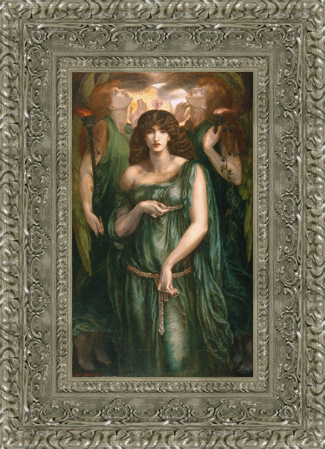 Astarte Syriaca by Dante Gabriel Rossetti — Framed Giclee Canvas Print | Canvas Classics