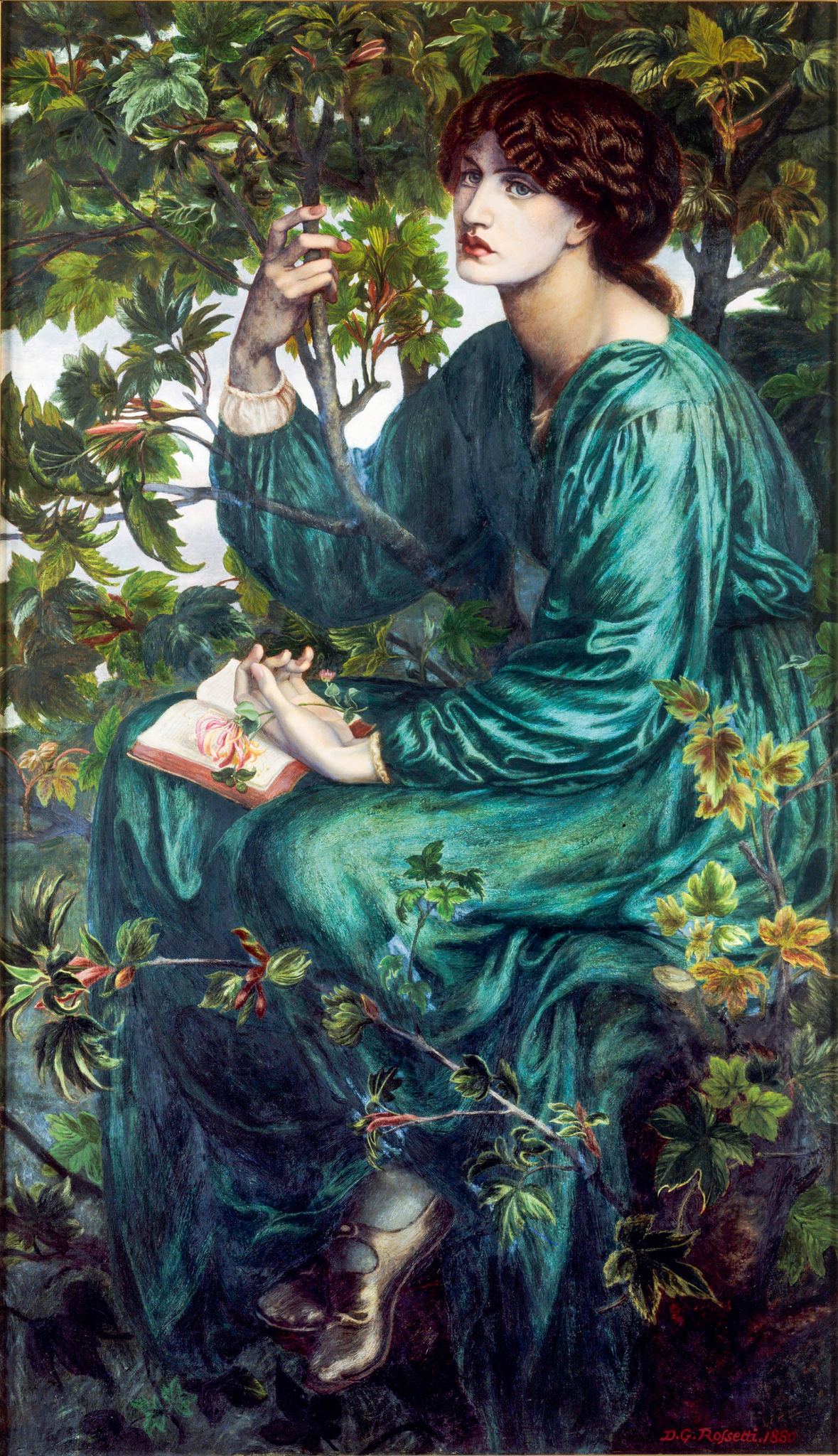 The Day Dream – Dante Gabriel Rossetti, 1880, framed