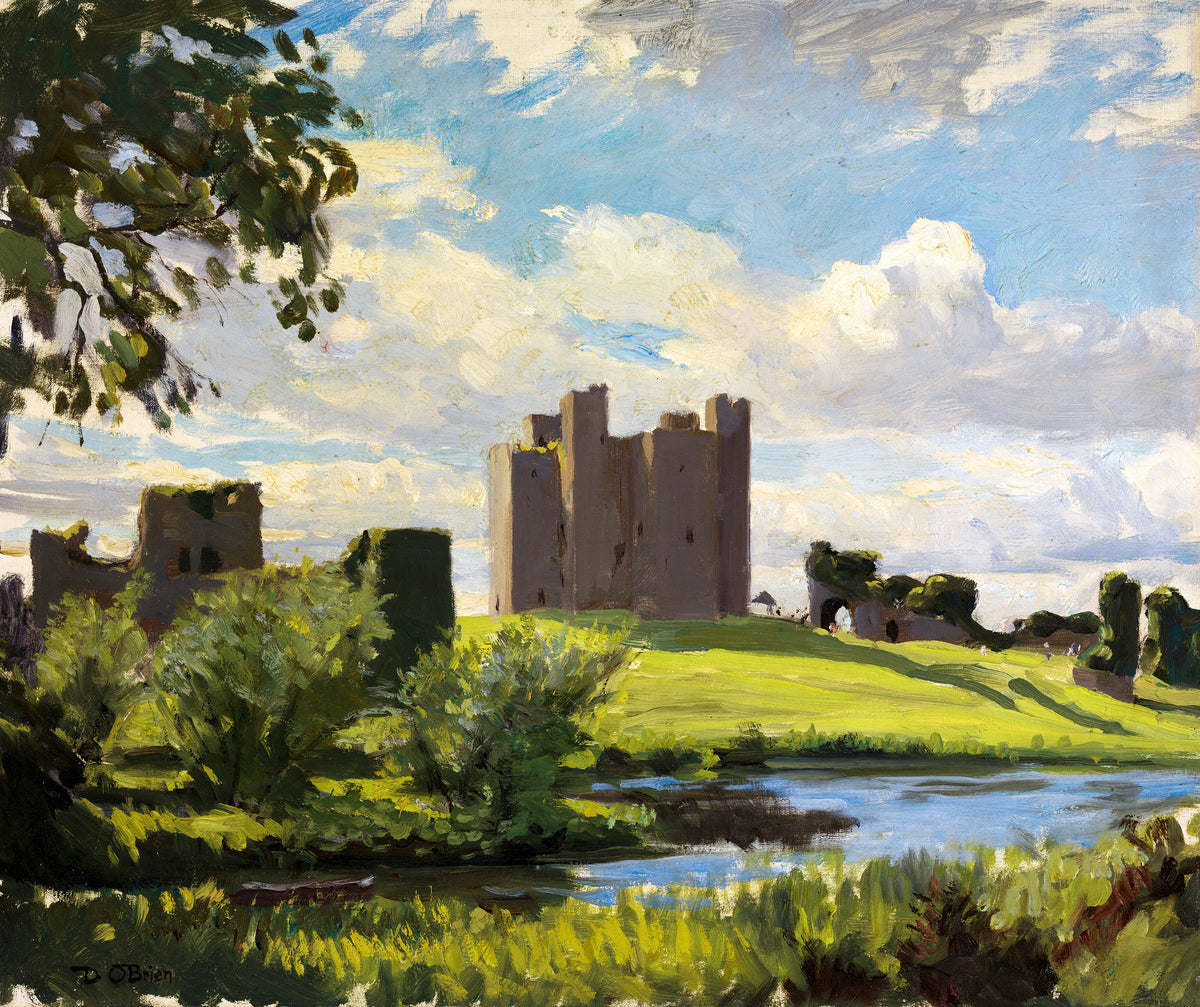 Trim Castle, County Meath – Dermod O'Brien, c. 1910, framed
