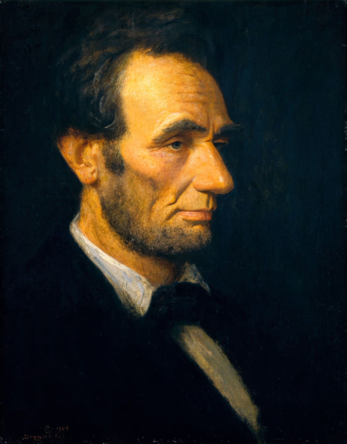 Abraham Lincoln – Douglas Volk, 1899, framed