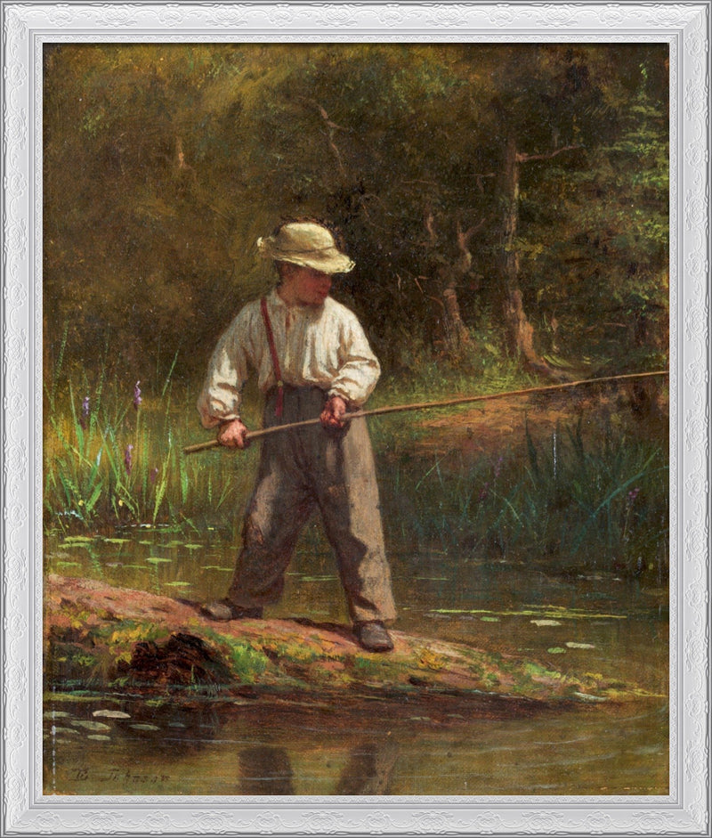 Boy Fishing – Eastman Johnson, c. 1875
