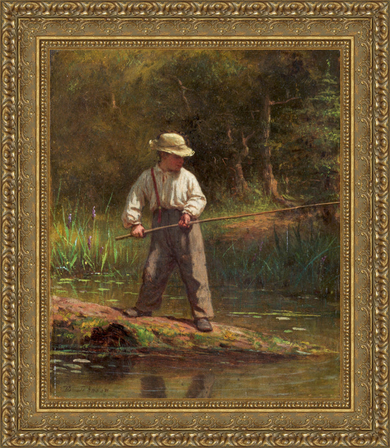 Boy Fishing – Eastman Johnson, c. 1875