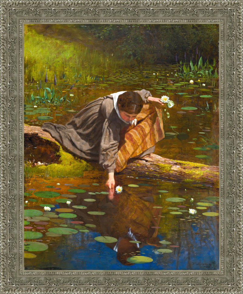 Gathering Lilies – Eastman Johnson, 1865