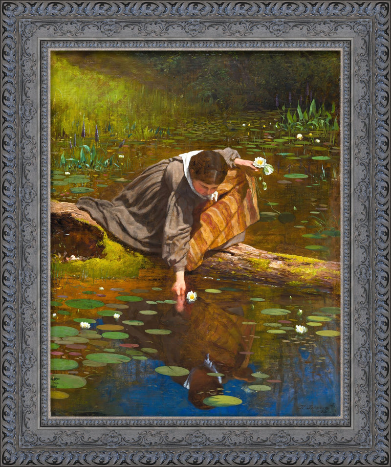 Gathering Lilies – Eastman Johnson, 1865