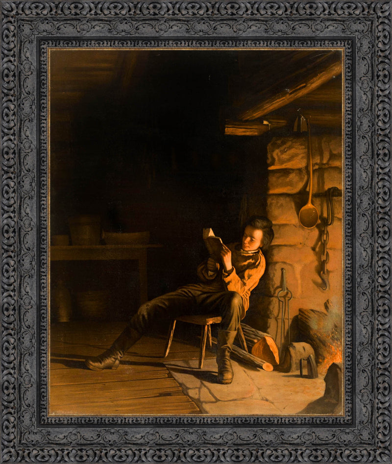 The Boyhood of Lincoln: An Evening in the Log Hut – Eastman Johnson, 1868