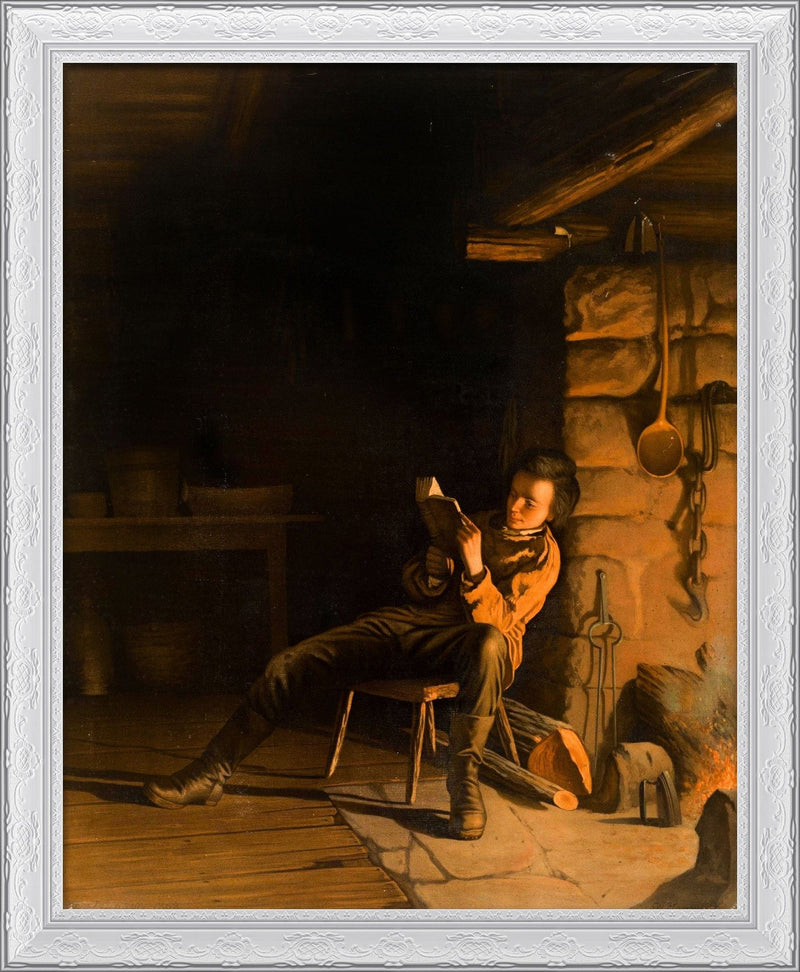 The Boyhood of Lincoln: An Evening in the Log Hut – Eastman Johnson, 1868