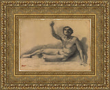 Study of a Male Nude – Edgar Degas, 1858