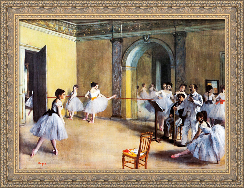 The Dance Foyer at the Opera (Le Foyer de la Danse à l'Opéra) – Edgar Degas, 1872