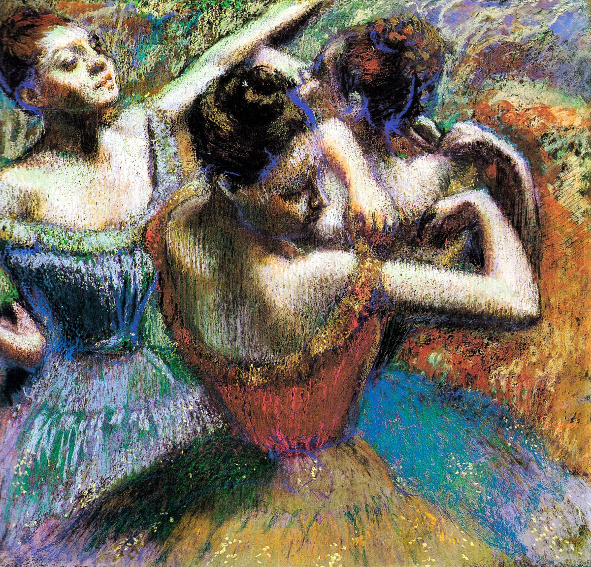 The Dancers (Danseuses) – Edgar Degas, 1899, framed