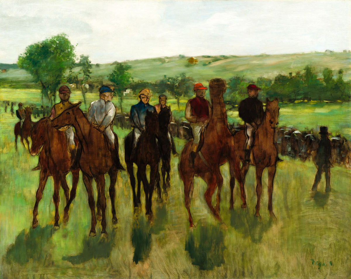 The Riders – Edgar Degas, 1885, framed
