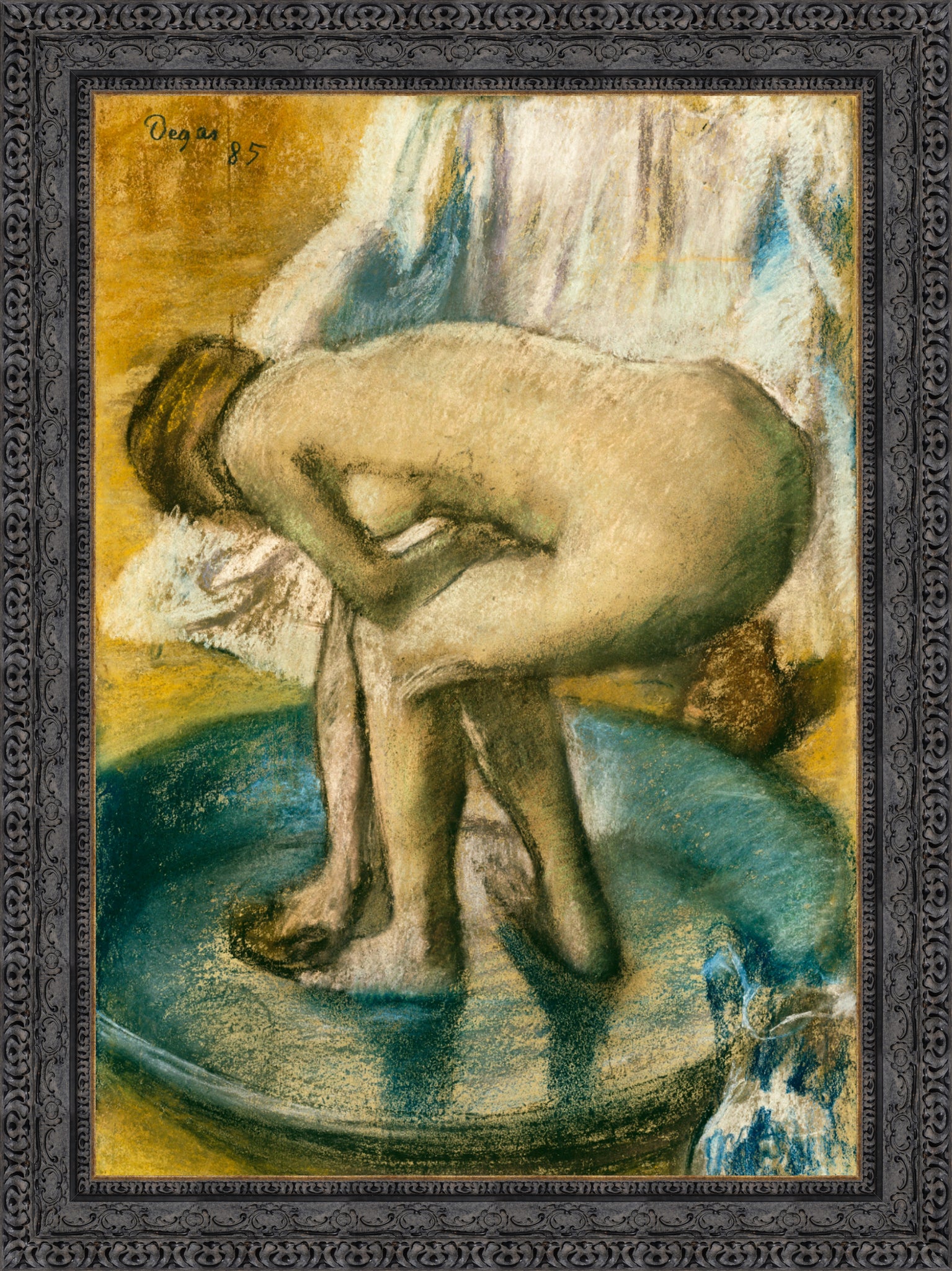 Woman Bathing in a Shallow Tub 1885