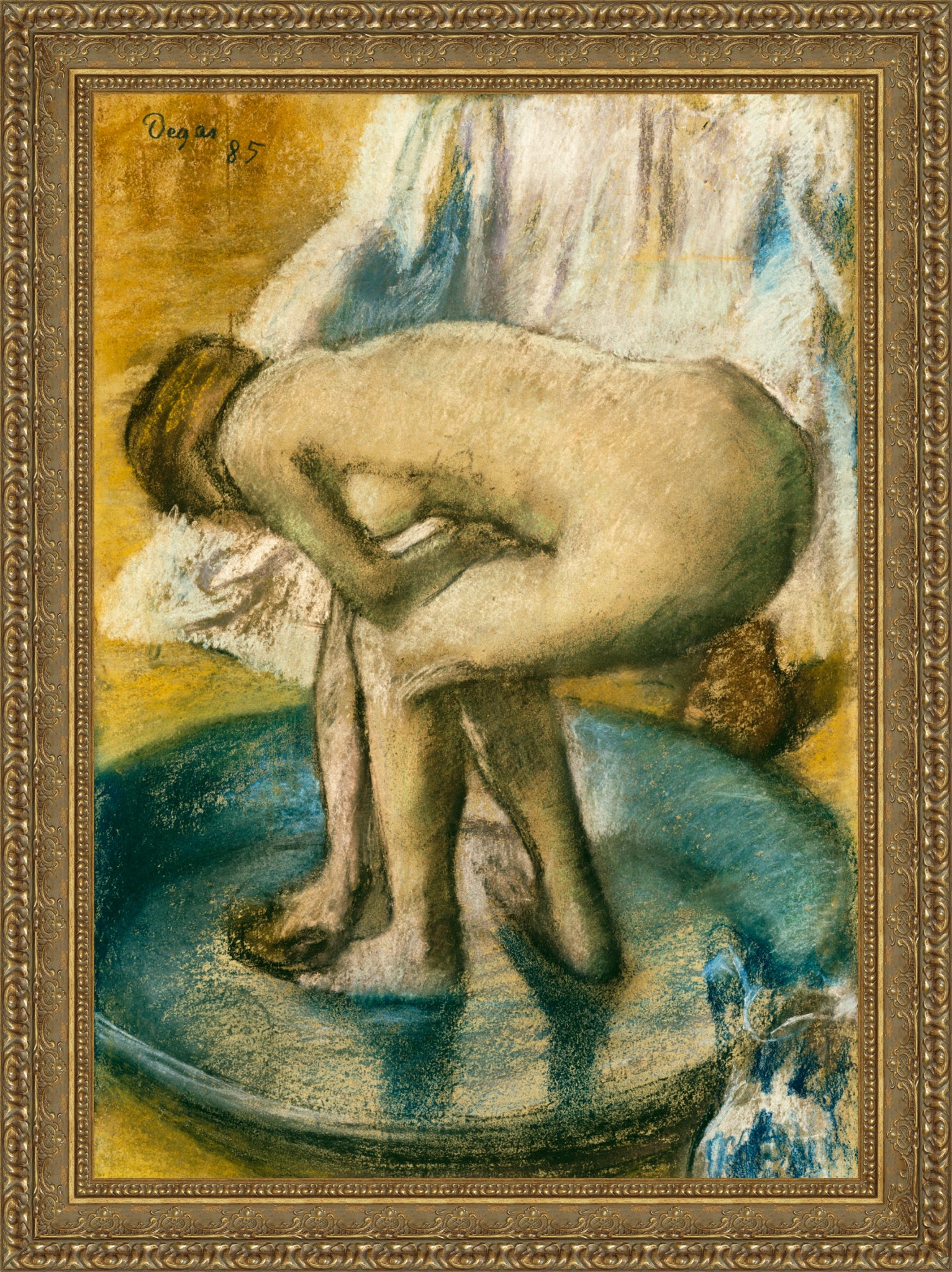 Woman Bathing in a Shallow Tub 1885