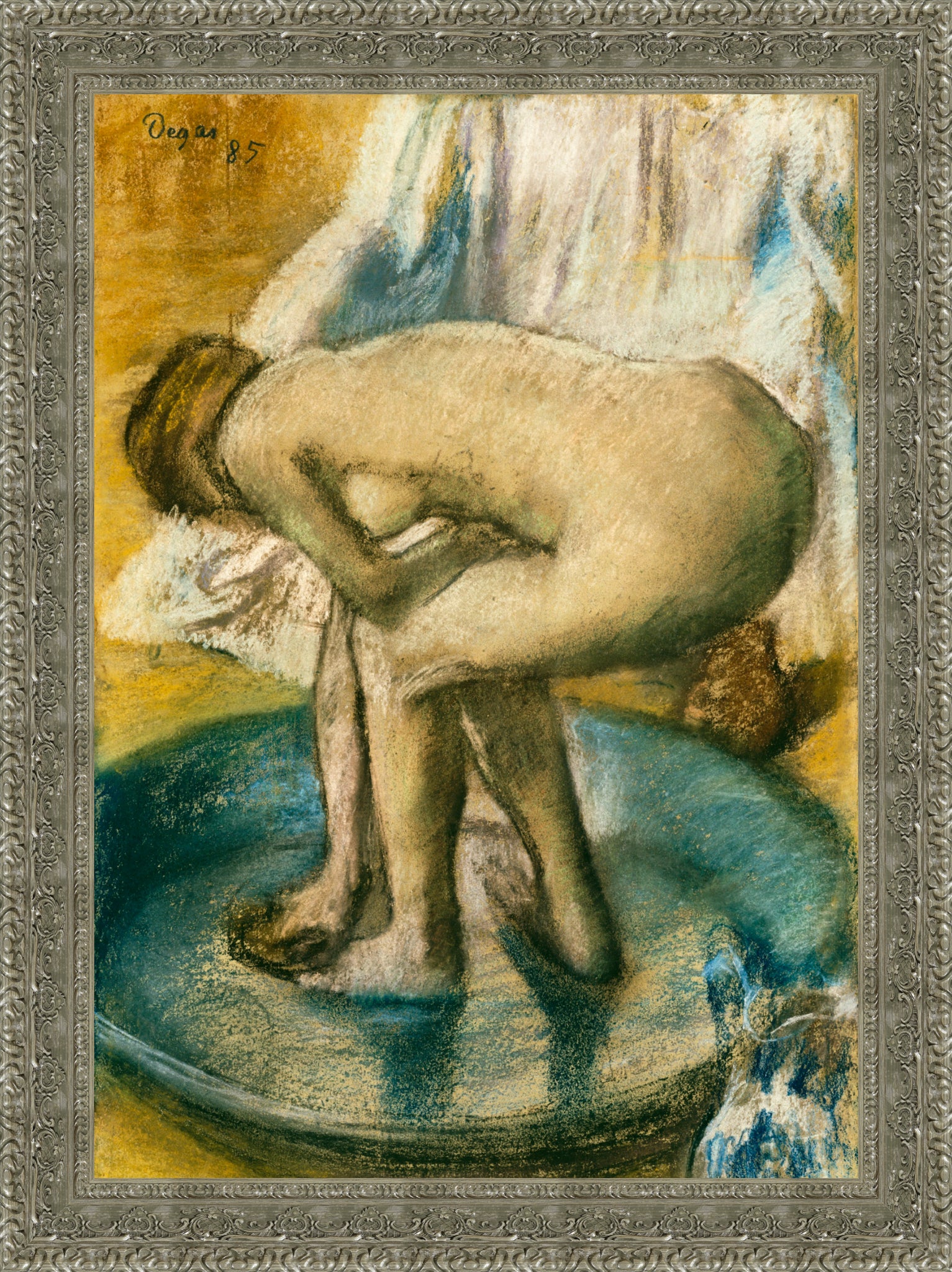 Woman Bathing in a Shallow Tub 1885