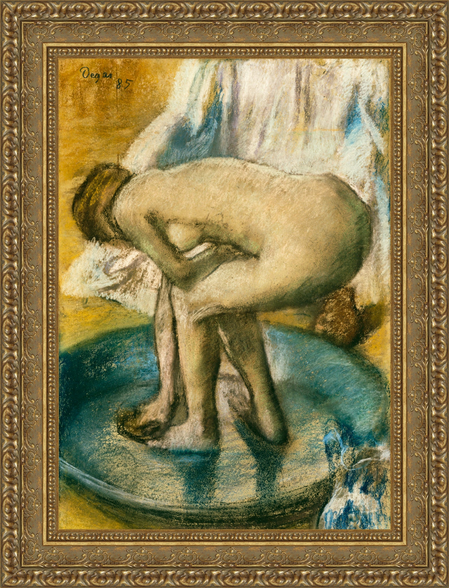 Woman Bathing in a Shallow Tub 1885