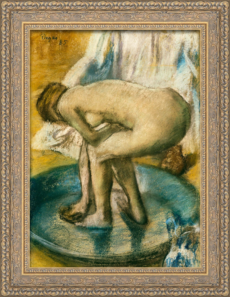 Woman Bathing in a Shallow Tub – Edgar Degas, 1885