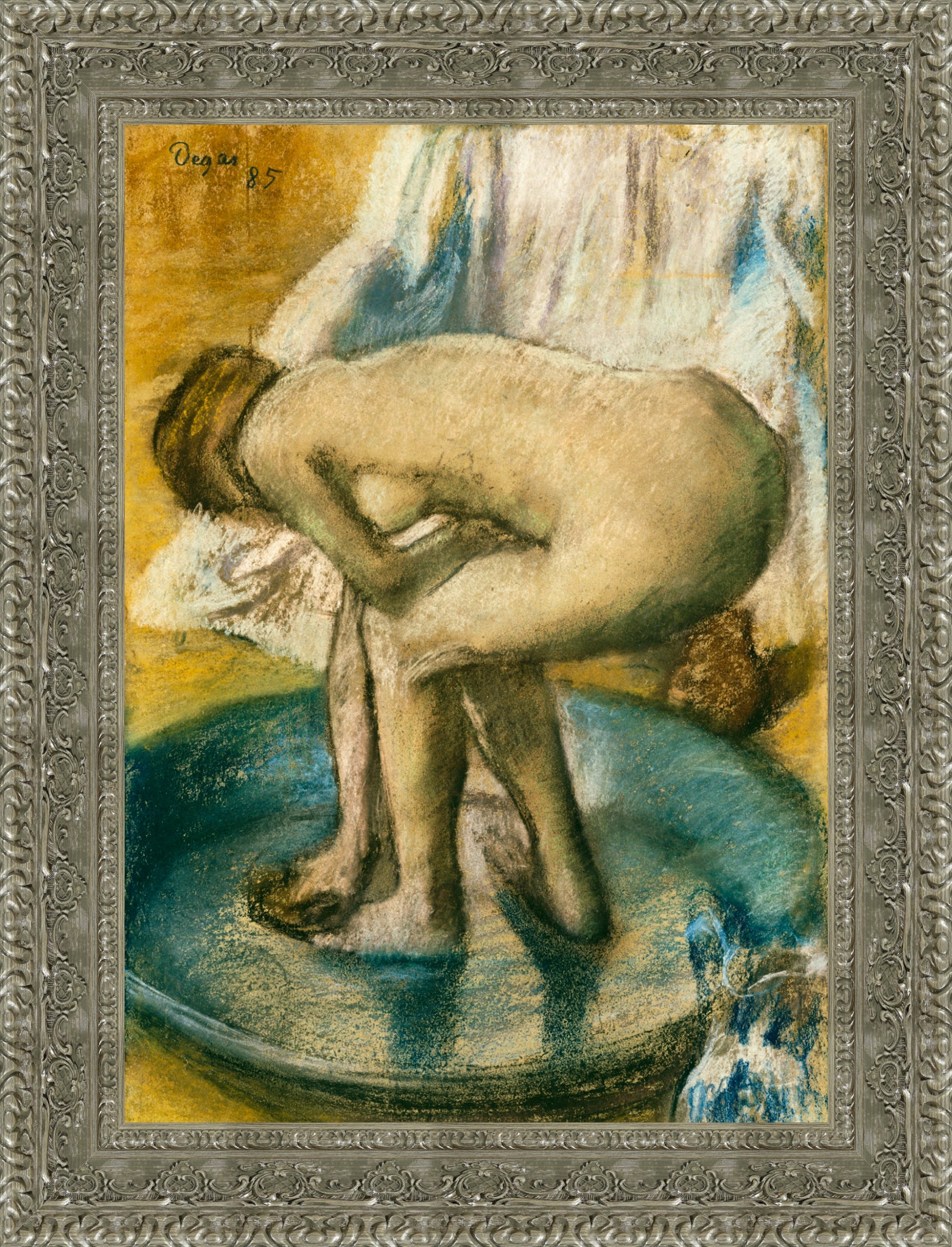 Woman Bathing in a Shallow Tub 1885