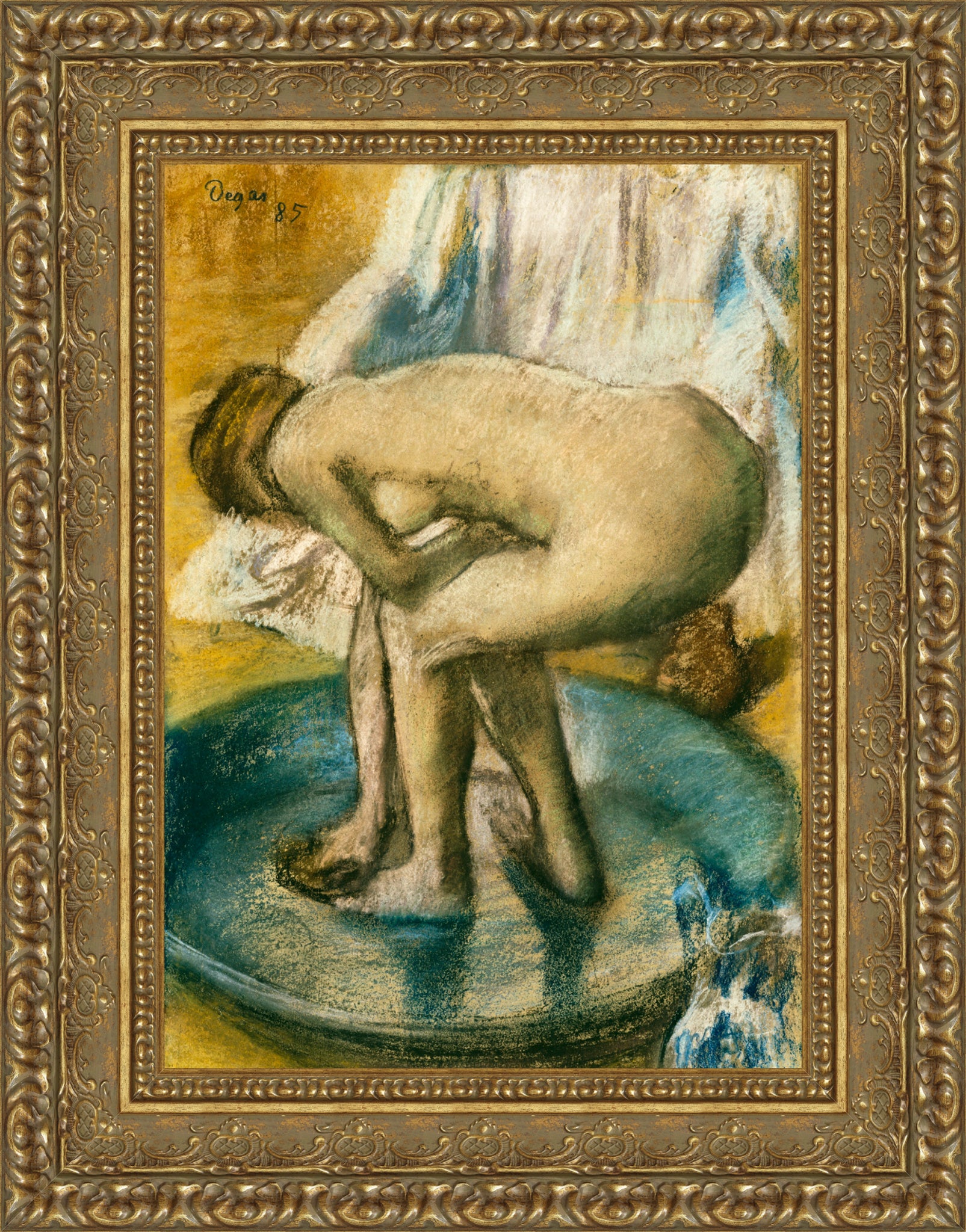 Woman Bathing in a Shallow Tub 1885
