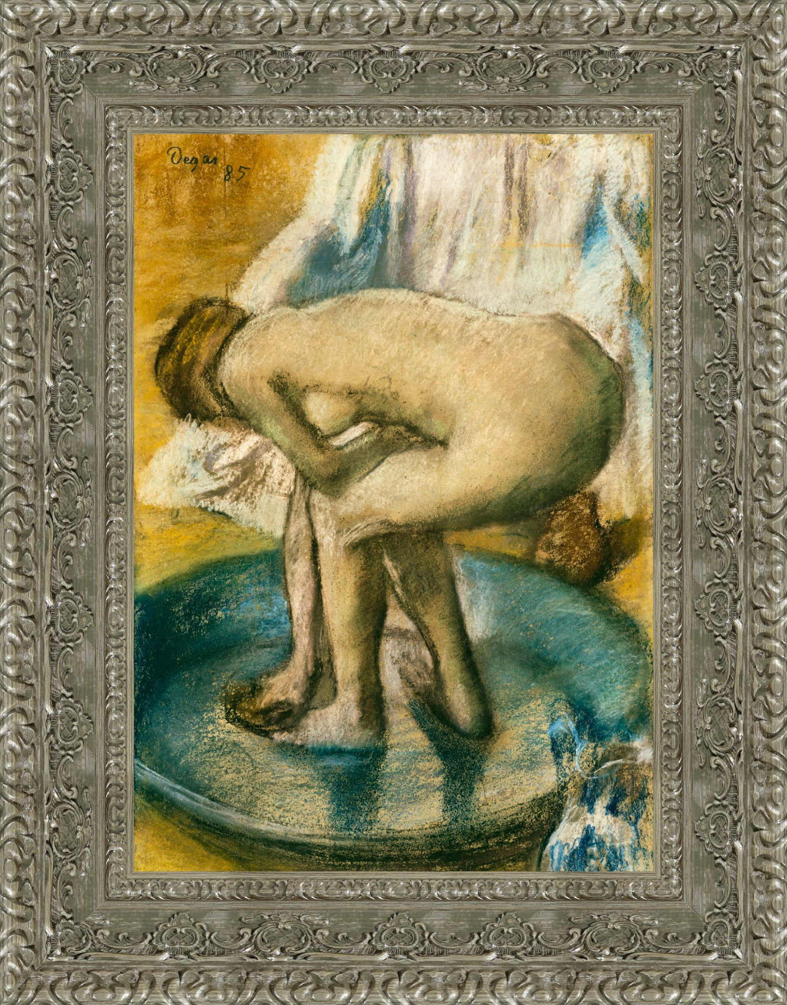 Woman Bathing in a Shallow Tub 1885
