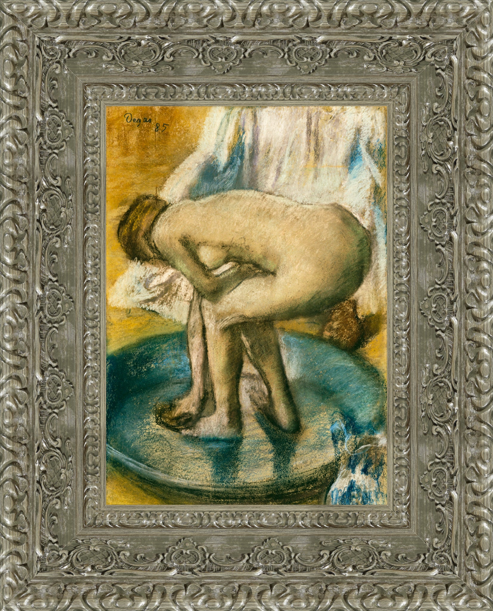 Woman Bathing in a Shallow Tub 1885