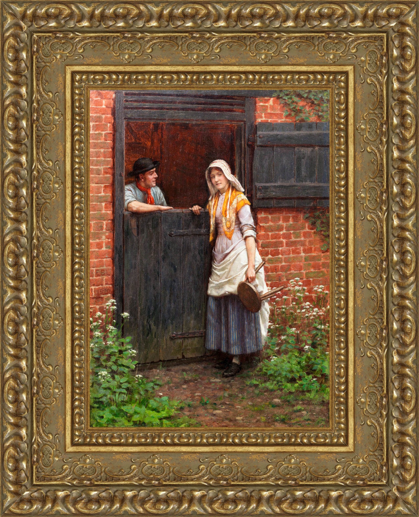 An Oft Told Tale – Edmund Blair Leighton, 1902