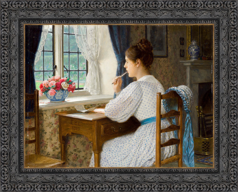 Straying Thoughts – Edmund Blair Leighton, 1913
