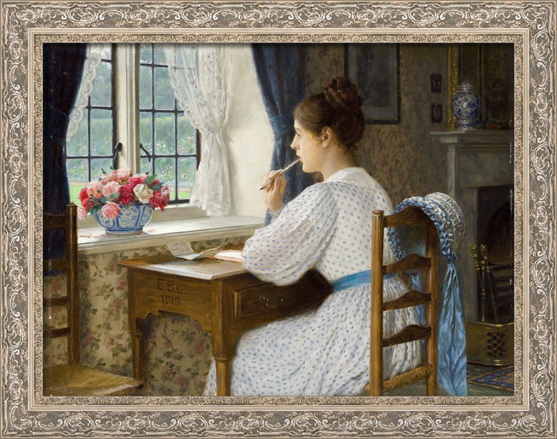 Straying Thoughts – Edmund Blair Leighton, 1913