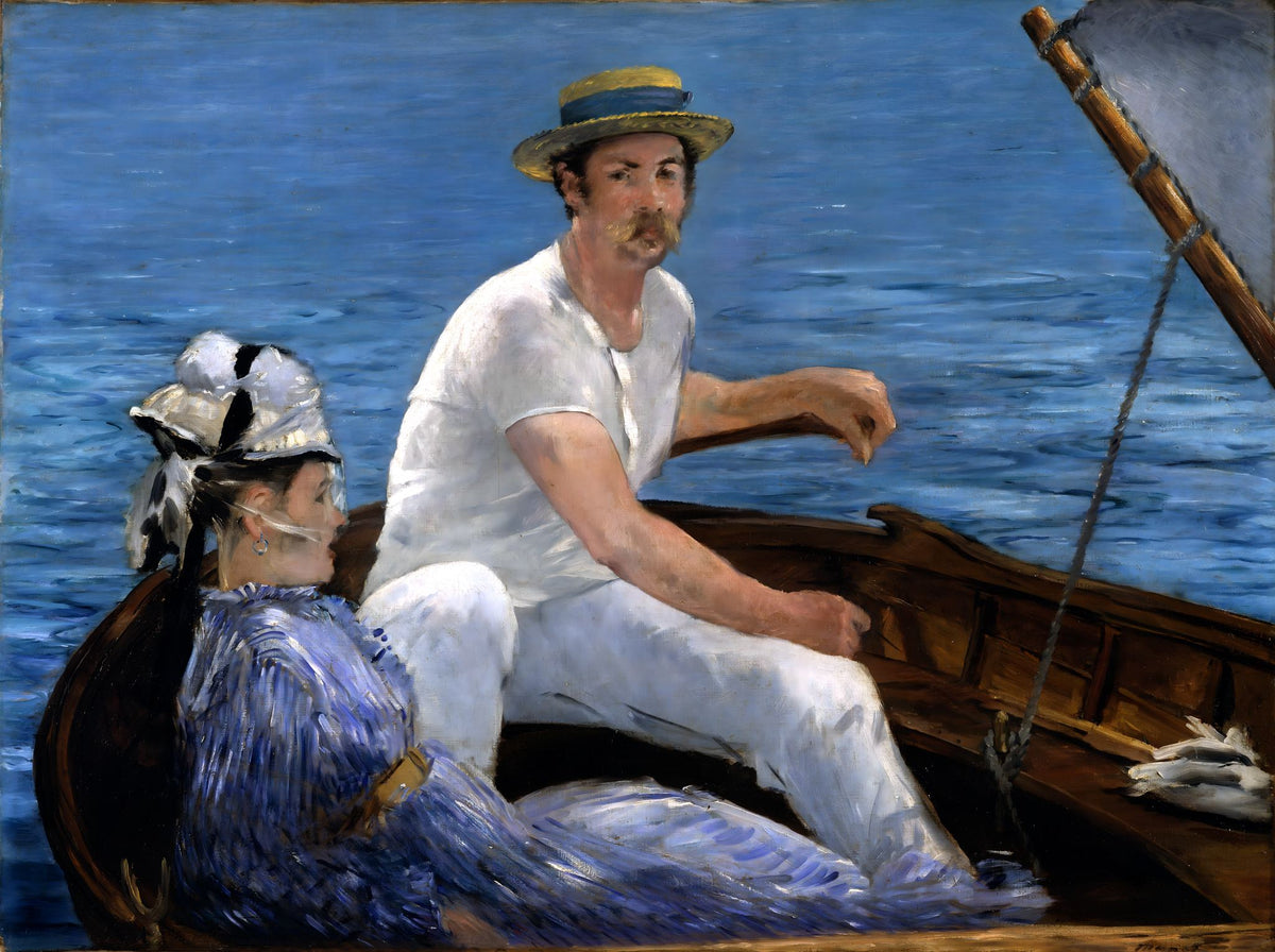 Boating – Édouard Manet, 1874, framed