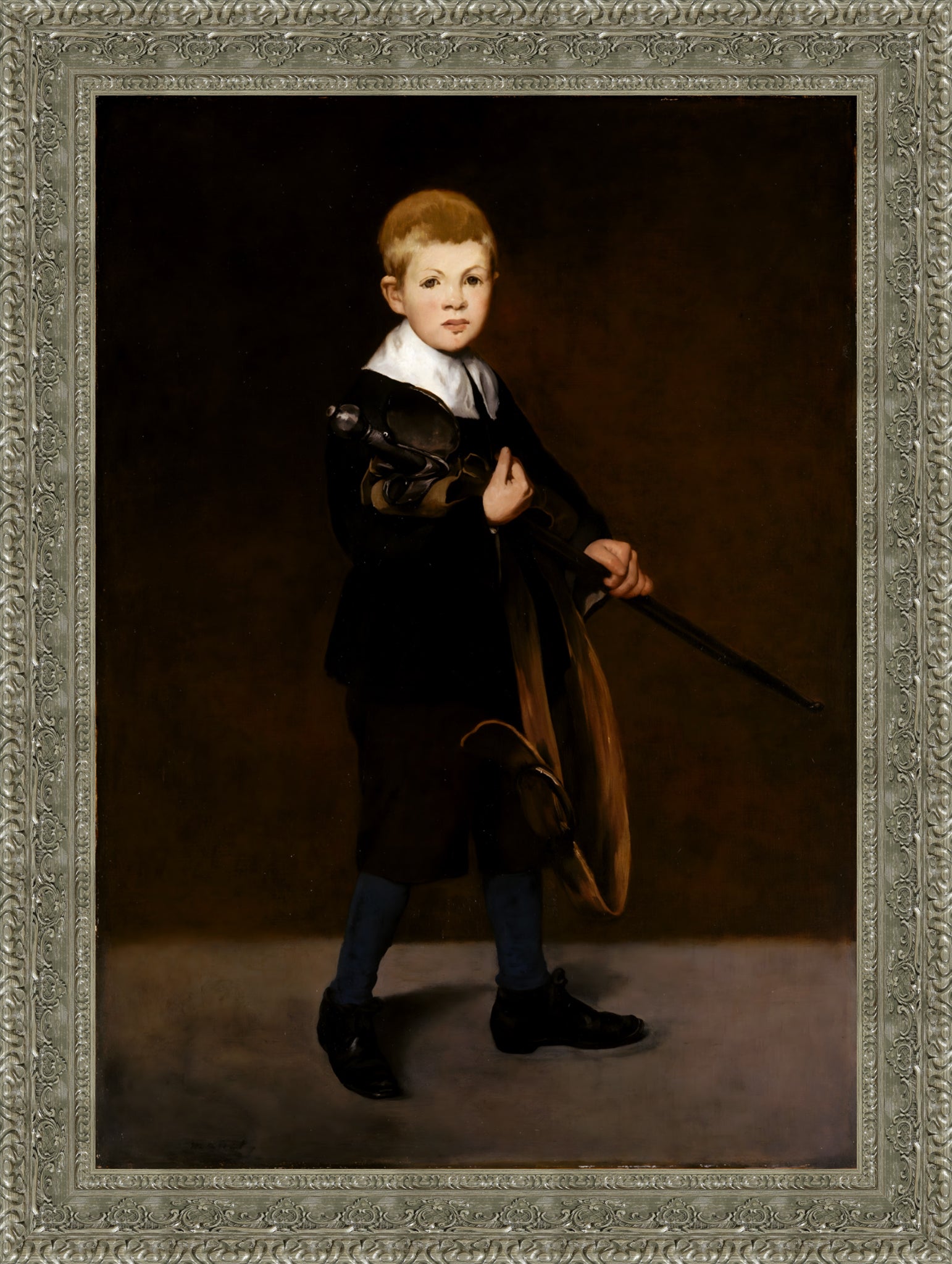 Boy Carrying a Sword