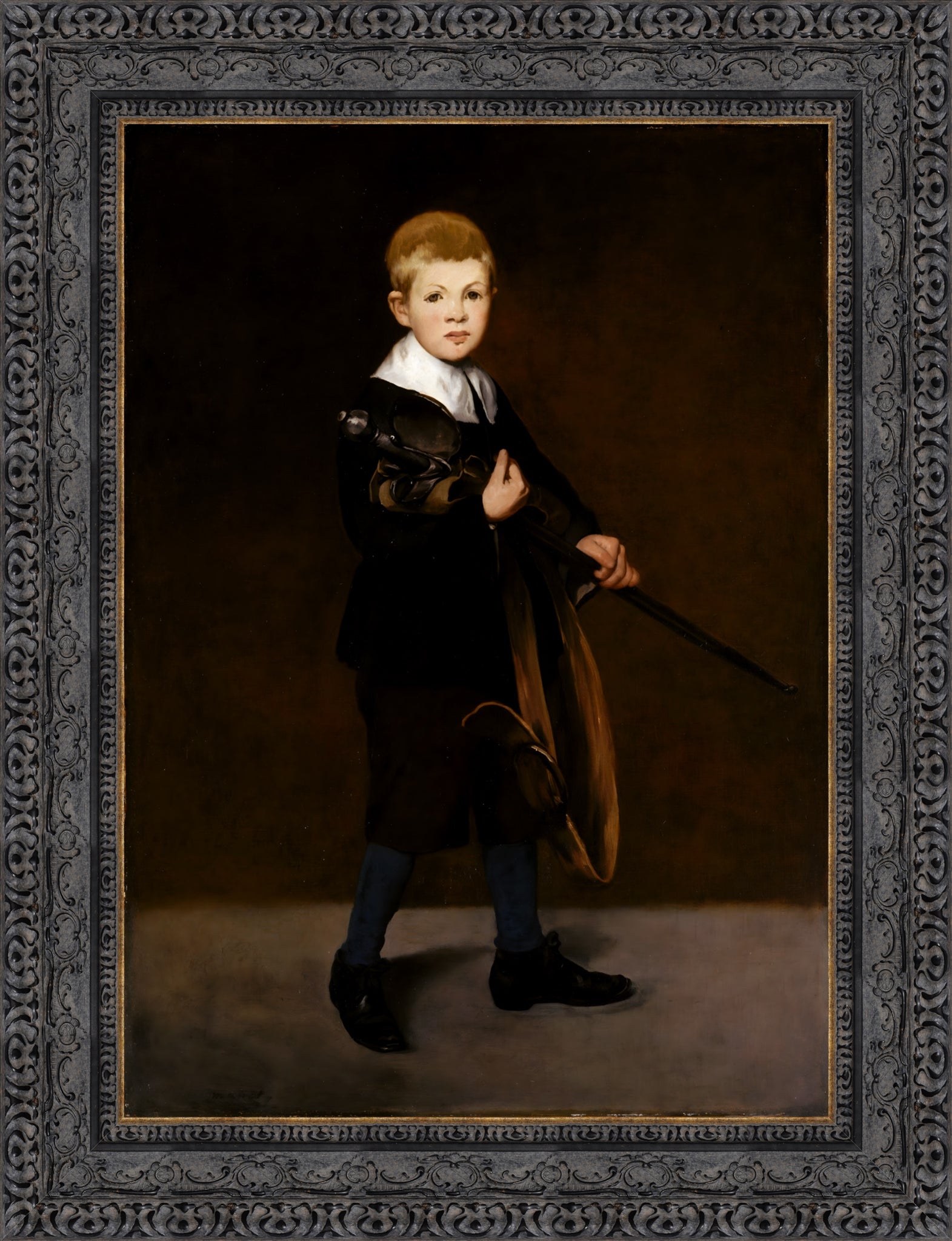 Boy Carrying a Sword