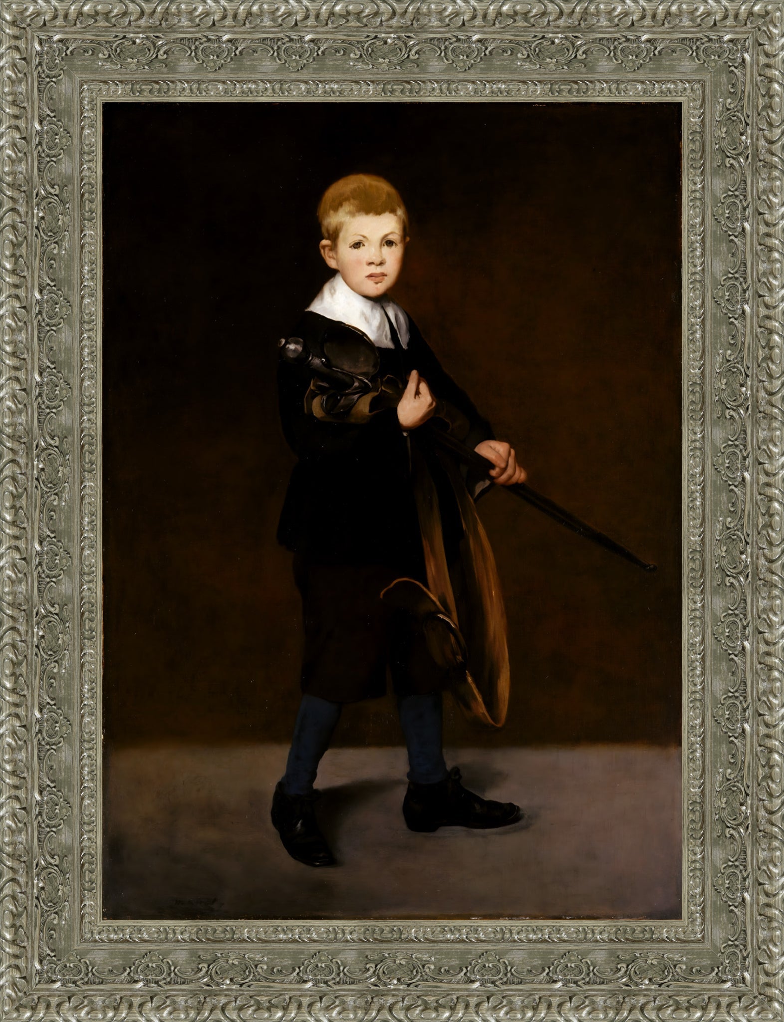 Boy Carrying a Sword