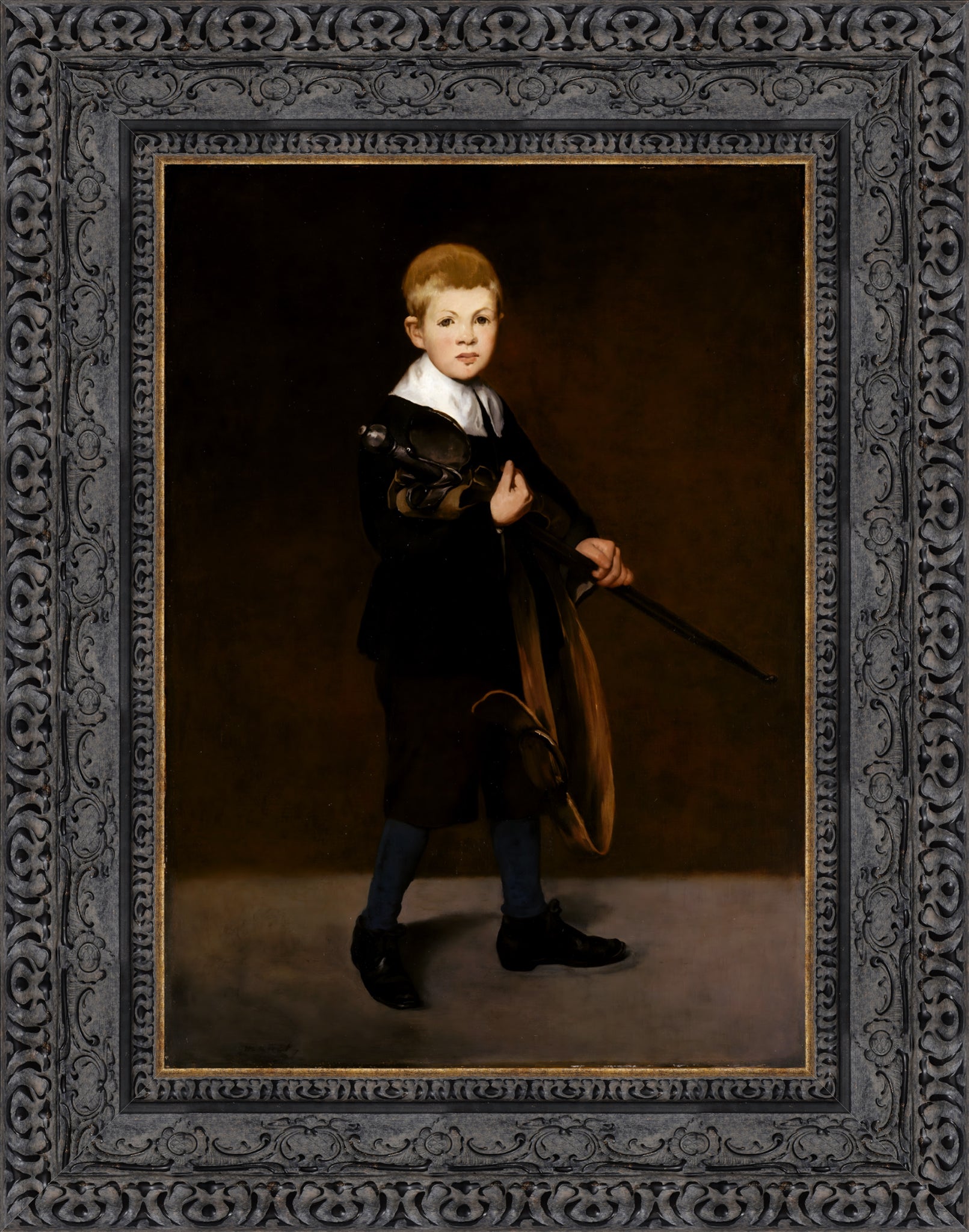 Boy Carrying a Sword