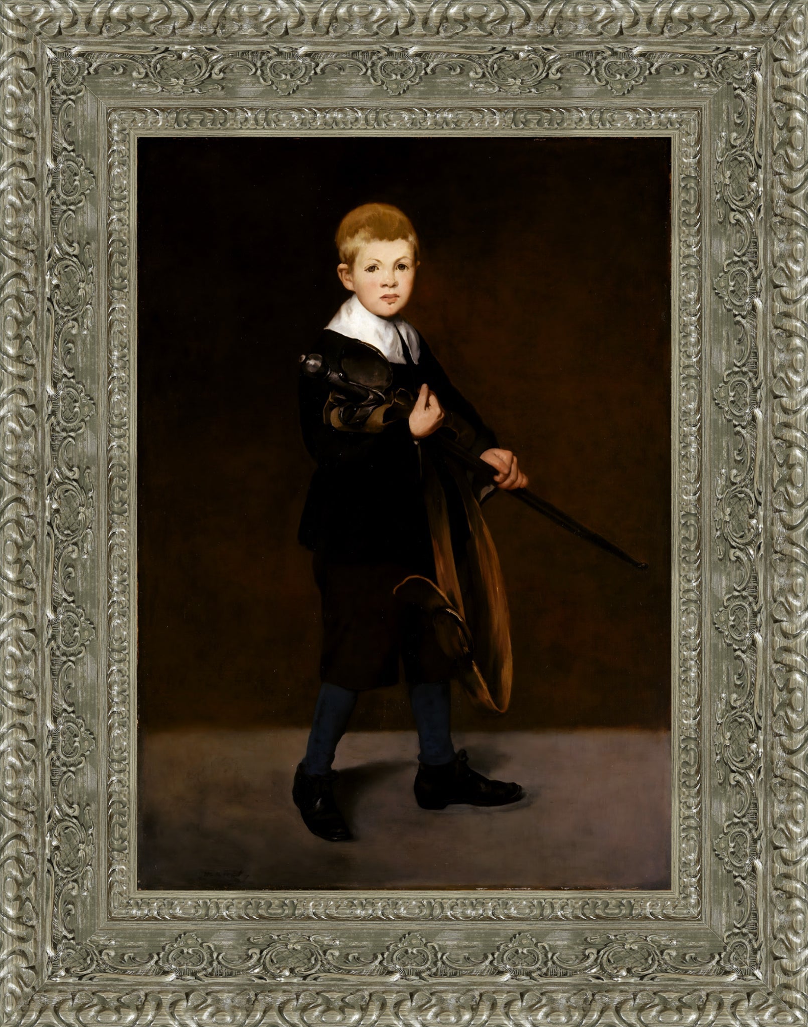 Boy Carrying a Sword