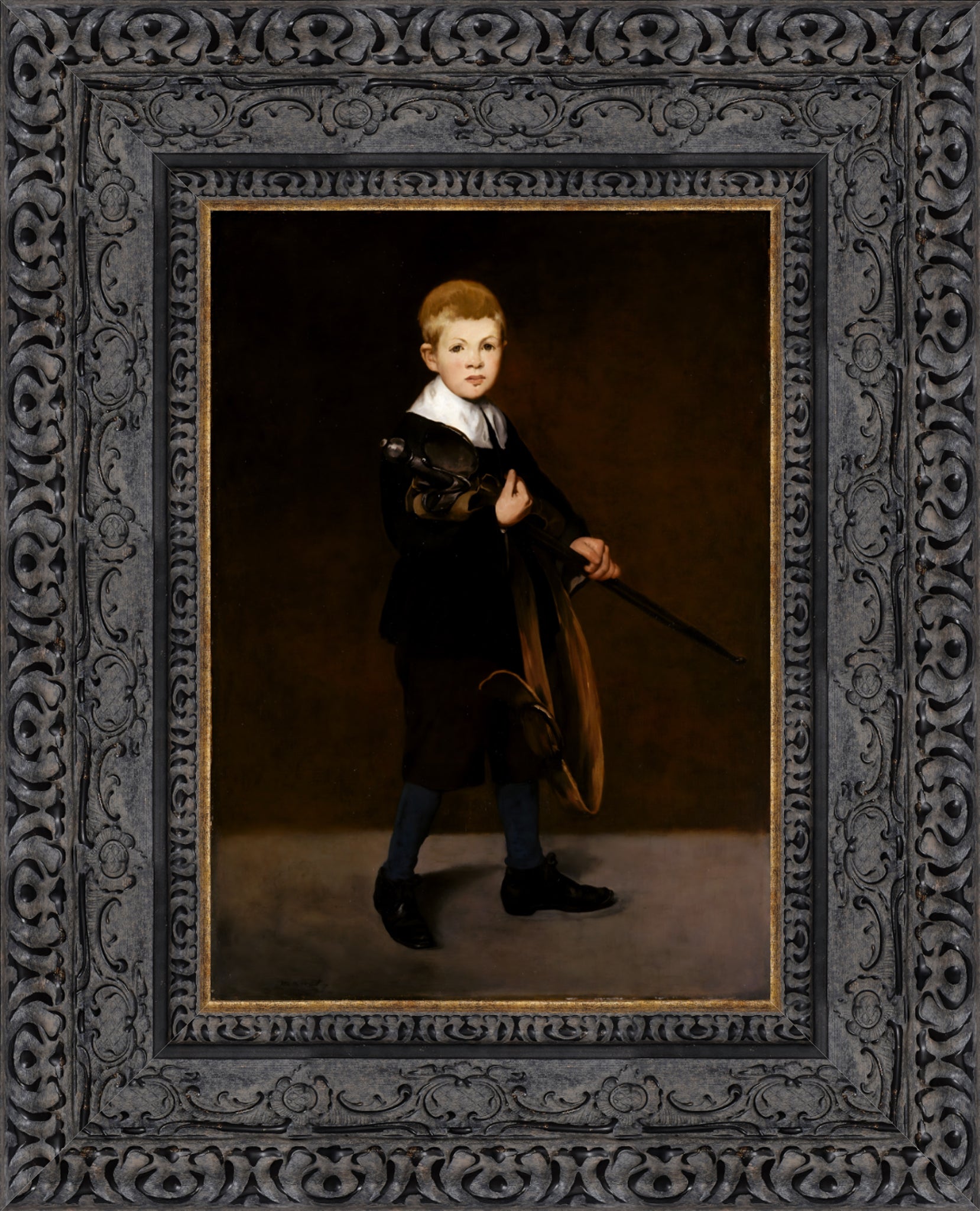 Boy Carrying a Sword
