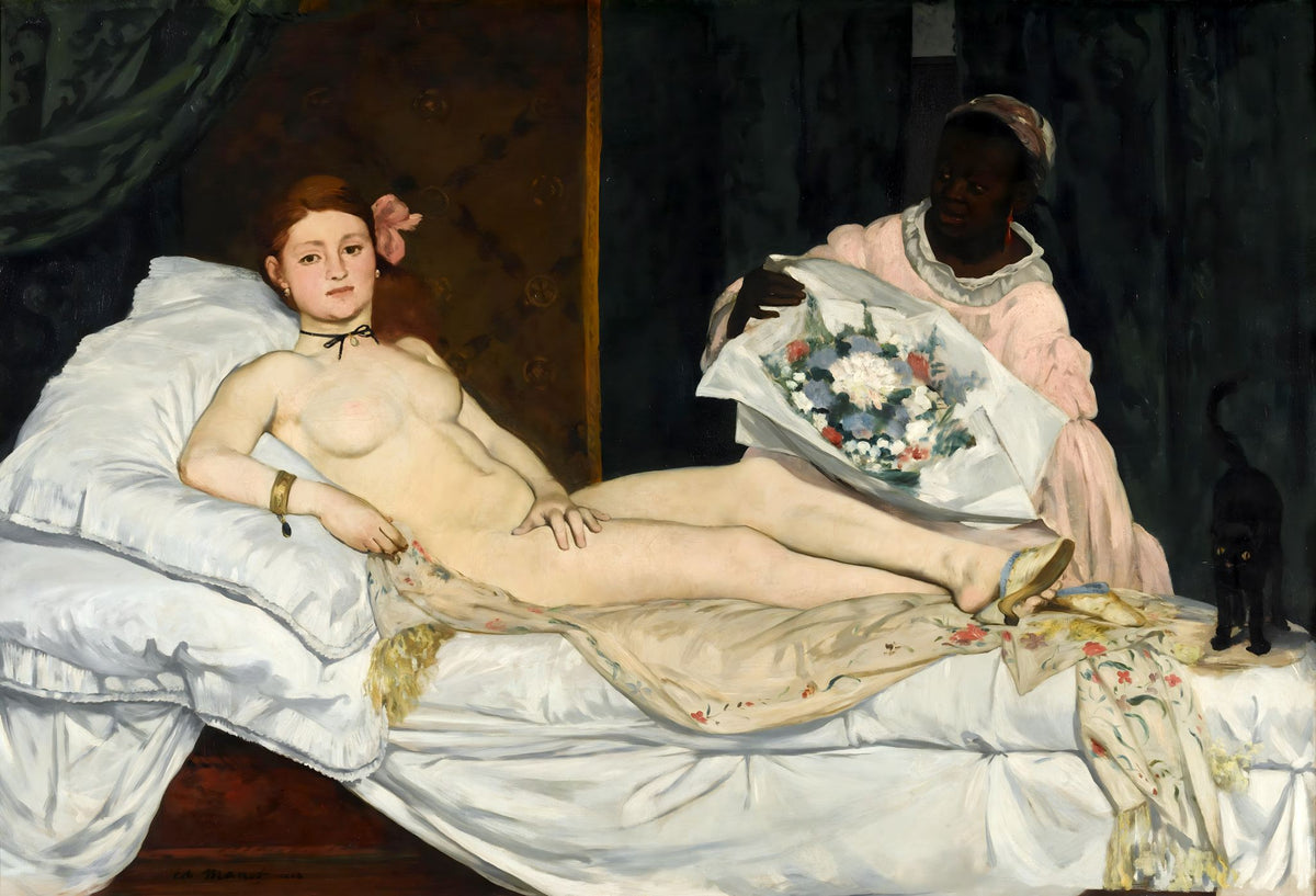 Olympia – Édouard Manet, 1863, framed