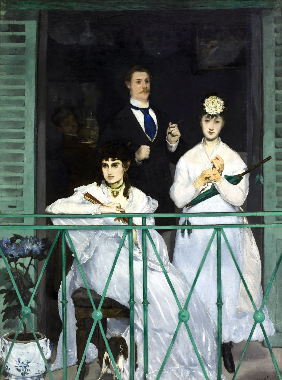 The Balcony – Édouard Manet, 1868–1869, framed