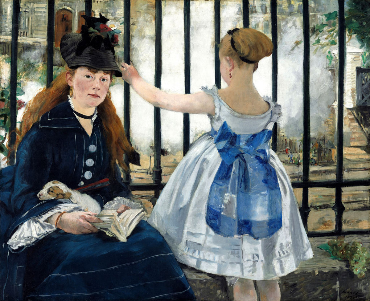 The Railway – Édouard Manet, 1873, framed