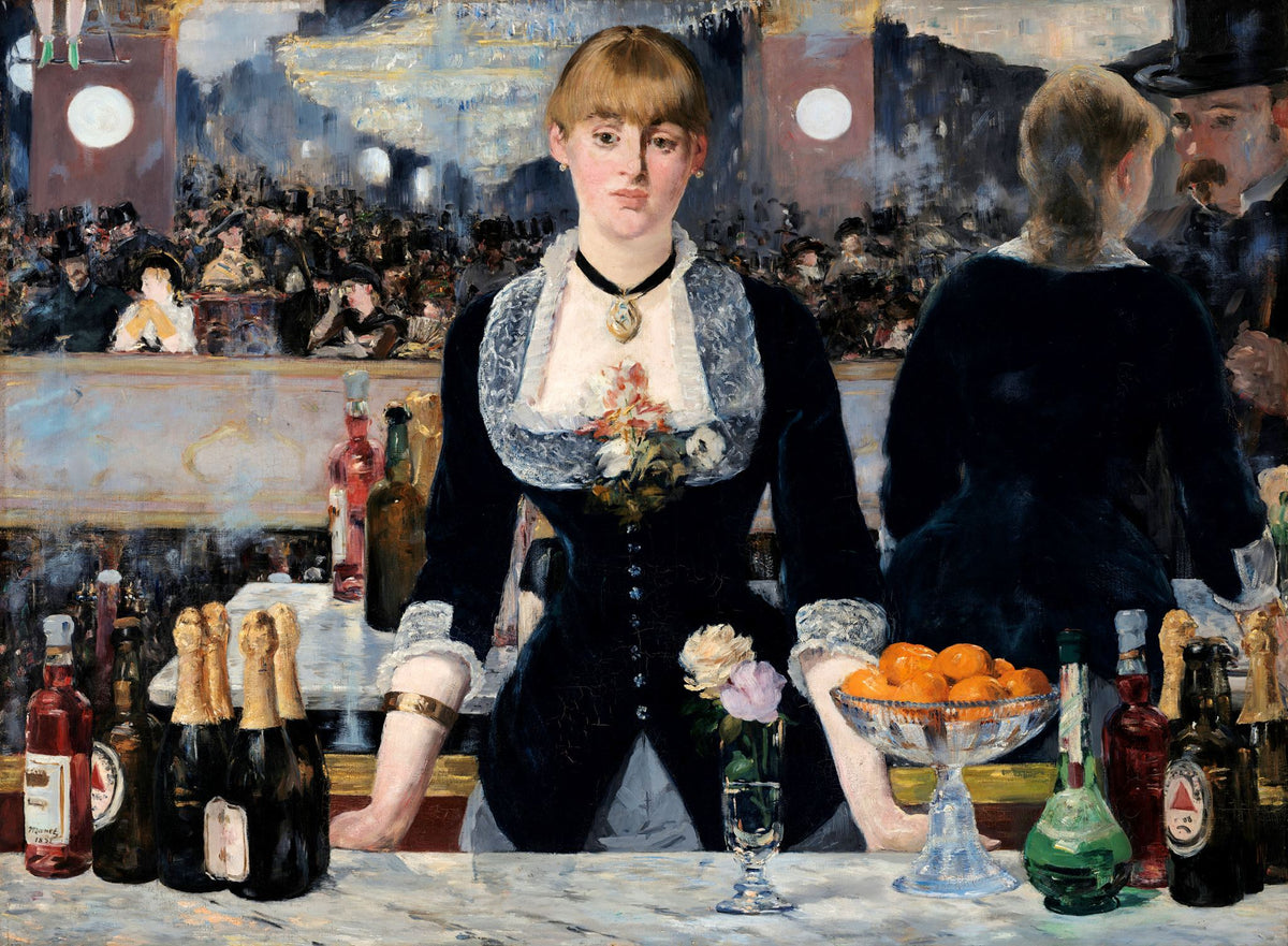 A Bar at the Folies-Bergère – Édouard Manet, 1882, framed